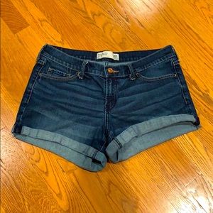 Abercrombie low-rise denim shorts